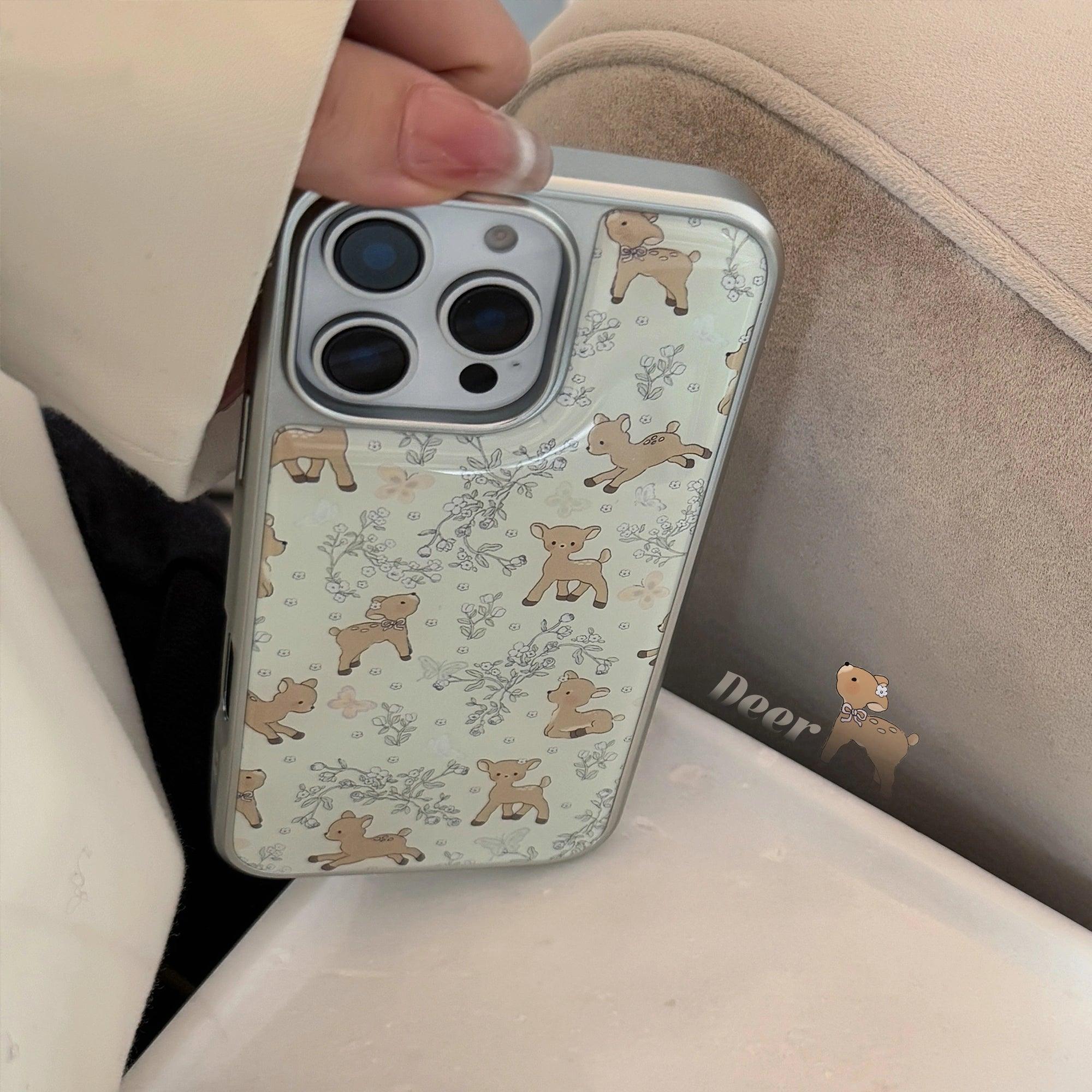 Baby Deer in the Garden - iPhone Case
